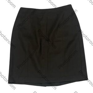 ANN TAYLOR WOMENS CHOCOLATE PENCIL BROWN SKIRT WITH SIDE ZIPPER SIZE 4 PETITE